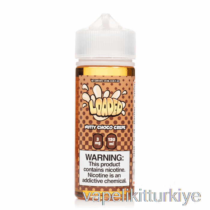 Vape Pen Vape Mate Nutty Choco Krep - Yüklü E-sıvı - Acımasız Buharlar - 120ml 6mg